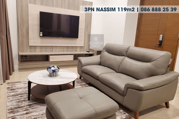 Bán 3 phòng ngủ Nassim Thảo Điền view sông 119m2 | Top những căn đẹp nhất Nassim Thảo Điền